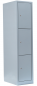 Preview: Schließfachschrank aus Stahl mit 3 Türen : H 1800 x B 415 x T 500 mm (Abteilbreite 400 mm)